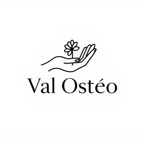 Val Osteo - Valentine Pellen logo in navbar